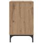 Preview: Nachttisch Eiche handwerklich 49 x 36 x 61 cm Holzwerkstoff