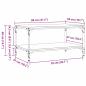 Preview: Couchtisch Altholz 80 x 50 x 40 cm Holzwerkstoff