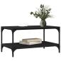 Preview: Couchtisch Schwarze Eiche 80 x 50 x 40 cm Holzwerkstoff