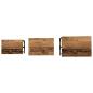 Preview: Nesting Couchtisch 3 pcs Altholz 50,5 x 35 x 53 cm