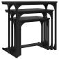 Preview: Nesting Couchtisch 3 pcs Schwarze Eiche 50,5 x 35 x 53 cm