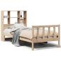 Preview: Massivholzbett mit Regal ohne Matratze 90x190 cm Kiefer