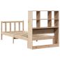 Preview: Massivholzbett mit Regal ohne Matratze 90x190 cm Kiefer