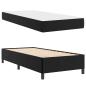 Preview: Bettgestell mit Matratze Schwarz 90 x 190 cm Kunstleder