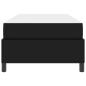 Preview: Bettgestell mit Matratze Schwarz 90 x 190 cm Kunstleder