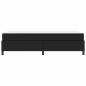 Preview: Bettgestell mit Matratze Schwarz 90 x 190 cm Kunstleder
