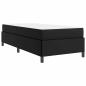 Preview: Bettgestell mit Matratze Schwarz 90 x 190 cm Kunstleder