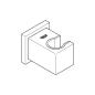 Preview: GROHE Euphoria Cube Handbrausehalter, chrom (27693000)