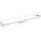 Preview: Wandpaneele 12 Stk. Schwarz 90x15 cm Stoff 1,62 m²