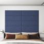 Preview: ARDEBO.de - Wandpaneele 12 Stk. Blau 90x30 cm Stoff 3,24 m²