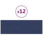 Preview: Wandpaneele 12 Stk. Blau 90x30 cm Stoff 3,24 m²