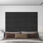 Preview: ARDEBO.de - Wandpaneele 12 Stk. Schwarz 90x30 cm Samt 3,24 m²