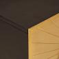 Preview: Nachttisch Schwarz und Gold 50 x 33 x 60 cm massives Mangoholz