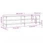 Preview: TV-Schrank Sonoma-Eiche 200x30x50 cm Holzwerkstoff und Metall