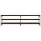 Preview: TV-Schrank Braun Eiche 180x30x50 cm Holzwerkstoff und Metall