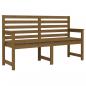 Preview: Gartenbank Honigbraun 159,5x48x91,5 cm Massivholz Kiefer