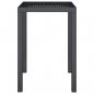 Preview: Gartentisch Anthrazit 50x50x72 cm Stahl