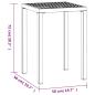 Preview: Gartentisch Anthrazit 50x50x72 cm Stahl