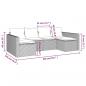 Preview: 2-tlg. Garten-Lounge-Set mit Kissen Schwarz Poly Rattan