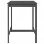 Preview: Gartentisch Grau 82,5x82,5x110 cm Massivholz Kiefer