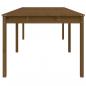 Preview: Gartentisch Honigbraun 203,5x100x76 cm Massivholz Kiefer