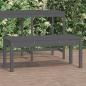 Preview: ARDEBO.de - Gartenbank Grau 109x44x45 cm Massivholz Kiefer