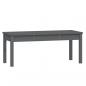 Preview: Gartenbank Grau 109x44x45 cm Massivholz Kiefer