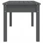 Preview: Gartenbank Grau 109x44x45 cm Massivholz Kiefer