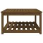 Preview: Gartentisch Honigbraun 82,5x82,5x45 cm Massivholz Kiefer