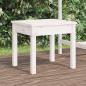 Preview: ARDEBO.de - Gartenbank Weiß 50x44x45 cm Massivholz Kiefer