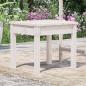 Preview: Gartenbank Weiß 50x44x45 cm Massivholz Kiefer