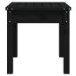 Preview: Gartenbank Schwarz 50x44x45 cm Massivholz Kiefer