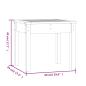 Preview: Gartenbank Schwarz 50x44x45 cm Massivholz Kiefer