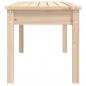 Preview: Gartenbank 109x44x45 cm Massivholz Kiefer
