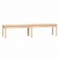 Preview: Gartenbank 2-Sitzer 203,5x44x45 cm Massivholz Kiefer