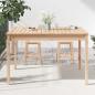 Preview: Gartentisch 121x82,5x76 cm Massivholz Kiefer