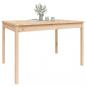 Preview: Gartentisch 121x82,5x76 cm Massivholz Kiefer
