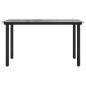 Preview: 9-tlg. Garten-Essgruppe Schwarz PVC Rattan