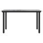Preview: 7-tlg. Garten-Essgruppe Schwarz PVC-Rattan