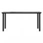 Preview: 7-tlg. Garten-Essgruppe Schwarz PVC-Rattan
