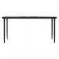 Preview: 5-tlg. Garten-Essgruppe Schwarz PVC Rattan