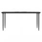 Preview: 7-tlg. Garten-Essgruppe Schwarz PVC-Rattan