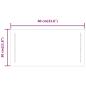 Preview: LED-Badspiegel 60x30 cm
