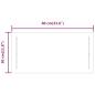 Preview: LED-Badspiegel 60x30 cm
