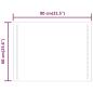 Preview: LED-Badspiegel 80x60 cm