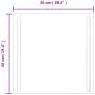 Preview: LED-Badspiegel 50x50 cm