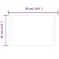 Preview: LED-Badspiegel 50x30 cm
