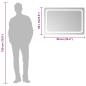 Preview: LED-Badspiegel 90x60 cm