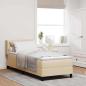 Preview: ARDEBO.de - Boxspringbett mit Matratze mit Matratze Creme 80 x 200 cm