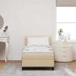 Preview: Boxspringbett mit Matratze mit Matratze Creme 80 x 200 cm